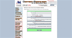 Desktop Screenshot of correct-score.com